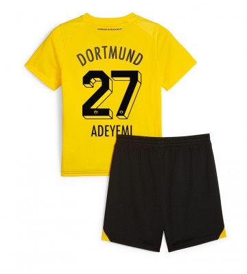 Borussia Dortmund Karim Adeyemi #27 Replika Babytøj Hjemmebanesæt Børn 2023-24 Kortærmet (+ Korte bukser)